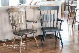 To make the process a bit simpler, take a few measurements of your current table so you have a better. Black Dining Room Chairs Makeover The Wood Grain Cottage
