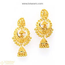 Hence, keep a watch out for gold earrings price in india and grab the best design before they again rise. 22k Gold Drop Earrings For Women 235 Ger8659 Buy This Latest Indian Gold Jewelry Design In 1 Gold Earrings Designs Gold Wedding Jewelry Dainty Gold Jewelry