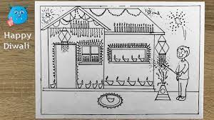 Check spelling or type a new query. How To Draw Diwali Festival Line Drawing In Pencil Step By Step Youtube