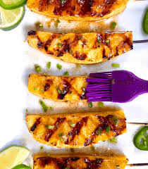 When shopping for fresh produce or meats, be certain to take the time to ensure that the texture, colors, and quality of the food you buy is the best in the batch. Grilled Pineapple Spears With Jalapeno Honey Aleka S Get Together