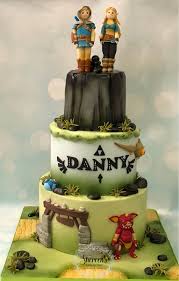 Legend Of Zelda Cake Link Keese Bokoblin Zelda Cake Anime Cake Zelda Birthday