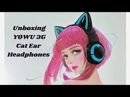 Joe biden's spotify playlist got leaked and apparently that man has an entire playlist dedicated to hatsune miku. Unboxing Yowu 3g Pink Cat Ear Headphones Youtube