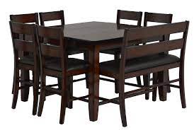 This rich 2 tone cappuccino counter height 9 piece dining set by coaster includes a table and eight bar great collection of 26 big and small dining room sets with bench seating. Rocco 8 Piece Counter Set Black Kitchen Table Dining Room Table Game Room Chairs