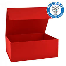 They are all strong and carefully constructed to make splendid gift presentation boxes. Large Red Magnetic Gift Boxes Supplied Flat Packed With Self Adhesive Corner Tabs And A Magnetic Hinged Lid Ideal Gift Or Hamper Boxes