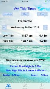 Wa Tide Times