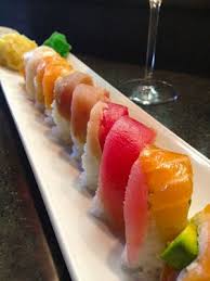 Gluten Freek Eurasia Fusion Sushi Somewhere Over The Rainbow Roll Sushi Rainbow Roll Sashimi