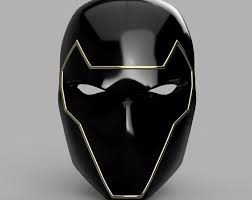 Red Hood Cyborg Ninja Helmet 3d Model Stl File Etsy Mask Design Cool Masks Red Hood