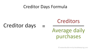 Creditor Days Ratio In Accounting Double Entry Bookkeeping
