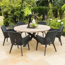 Black garden dining set with parasol base asda. Garden Dining Sets For Sale