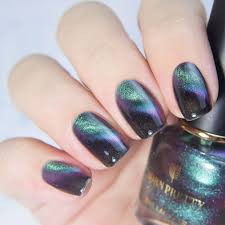 Black And Pink Cat Eye Nails So Beautiful Chameleon 3d Magnetic Aurora Series Cat Eye Nails Manicured By Hvastogrammm More Details To Bo Cat Eye Nails Polish Cat Eye Nails Nail Polish