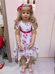 100CM Vinyl toddler princess girl toy like real 3-year-old size child  clothing photo model dress up doll baby birthday gift - AliExpress