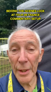 A behind-the-scenes look at the Tour de France commentary setup with Phil  Liggett. #TDF2024