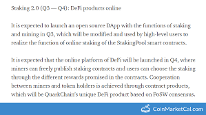 Requires the use of an algorithm called proof of stake (pos) staking involves the purchase of another thing to consider about the difference between the two is with examples. Staking 2 0 With Defi Quarkchain Event Coinpaprika