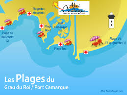 Le grau du roi vu du ciel durant le confinement. Plages Du Grau Du Roi A Proximite Du Camping