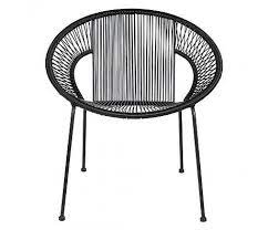 lef collections stoel cocktail zwart 65x69x73cm buiten lounge stoelen stoelen meubel ideeen