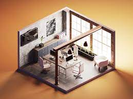 Design Studio Isometric Rooms Small Space Interior Design Isometric Room