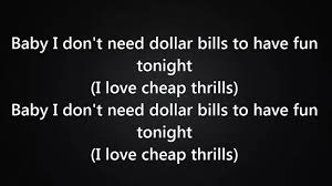 Sia Cheap Thrills Ft Sean Paul Lyrics New 2016 Youtube Cool Lyrics Sia Songs Katy Perry Lyrics
