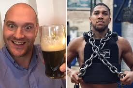 Tyson Fury pours water