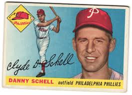 Danny Schell 1955 Topps Rookie #79 EX Philadelphia Phillies