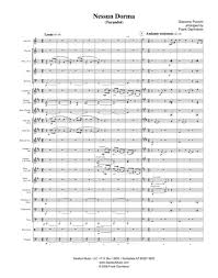 Though by law she must marry him, turandot pleads to be spared: Nessun Dorma From Turandot For Concert Band By Giacomo Puccini 1858 1924 Digital Sheet Music For Score Set Of Parts Solo Part Download Print S0 3482 Sheet Music Plus