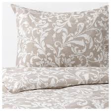 Varbracka Duvet Cover And Pillowcase S Beige White Full Queen Double Queen Ikea Housse De Couette Housse De Couette Ikea Ensemble Housse De Couette