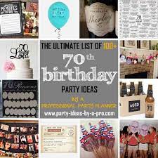 After a certain age, almost every birthday becomes a cause for celebration and. 100 70th Birthday Party Ideas By A Professional Party Planner 70th Birthday Parties 70th Birthday Decorations 70th Birthday