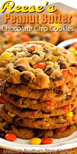 Reese S Peanut Butter Chocolate Chip Cookies In 2020 Peanut Butter Chocolate Chip Cookies Chocolate Chip Cookies Yummy Cookies
