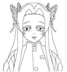 This collection includes mandalas, florals, and more. Kanae Kocho From Demon Slayer Coloring Page Free Printable Coloring Pages For Kids