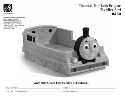 Since the bed fits a standard toddler/crib mattress, it makes the transition from crib to bed easy and fun. Thomas The Tank Engine Toddler Bed 8450 Manualzz