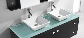 Glass Bathroom Countertops Double Above Counter Sinks Master Bathroom Ideas 37951430213 Glass Bathroom Bathroom Countertops Above Counter Bathroom Sink
