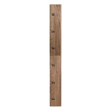 kate and laurel rustic brown 6 5 ft wooden growth chart