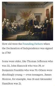 Presidents, at one point considered themselves british subjects. How Old Were The Founding Fathers When The Declaration Of Independence Was Signed In 1776 Some Were Older Like Thomas Jefferson Who Was 33 John Hancock Who Was 39 Or Benjamin Franklin
