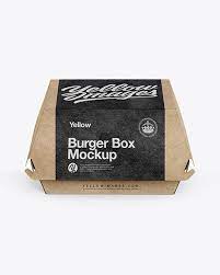 Download Burger Box Mockup Burger Box Box Mockup Mockup Free Psd