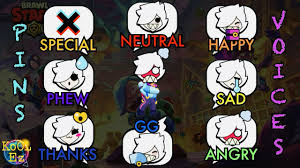 She continuously attacks opponents with her torch, dealing little fire brawler amber. Every Pin Emoji Combines With Brawlers Voices V2 Colette Trixie Colette Update Brawl Stars Youtube
