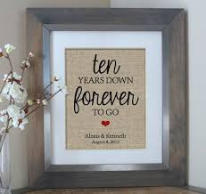 Bright, hopeful and full of joy, these make a lovely 10th anniversary gift. Ten Years Down Burlap Print 10 Year Anniversary Gift Gift For Husband Gift For Her 10th Anniversary Gift Wedding Anniversary 10 Year Geschenke Fur Den Ehemann Jahrestag Geschenk Fur Ihn 1 Jahr Jubilaumsgeschenke