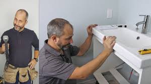 The quartz countertop with an undermount ceramic sink brings a refined luxe look (faucet is sold separately), while the aluminum bar pull handle on the. How To Install An Ikea Cabinet Wall Mount Vanity Cabinet Sink And Faucet Youtube