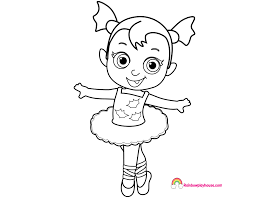 Baby Nosy Ballerina Vampirina Printable Coloring Page Halloween Coloring Pages Coloring Pages Cute Coloring Pages