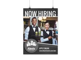 Have you ever dreamt of making splendid posters on your own? Now Hiring Poster Template Mycreativeshop