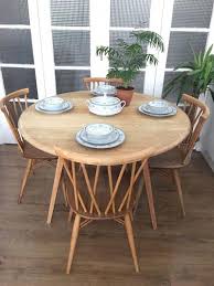 Ercol Vintage Table And Chairs Free Delivery London Candlestick Ercolchair Ercol Dining Table Vintage Kitchen Table Ercol Dining Chairs