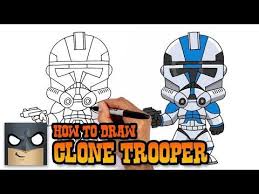 How To Draw Clone Trooper Star Wars Youtube Star Wars Nerd Star Wars Cartoon Star Wars Clone Wars