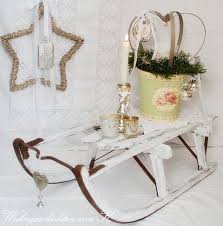 Weihnachtsdeko Schlitten Vintage Christmas Decorations Decor Shabby Chic