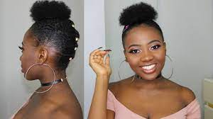 5 Minute Natural Hairstyles On Short Natural 4c Hair Ig Adanna Madueke 4c Natural Hairstyles Short Short Natural Hair Styles 4c Natural Hair