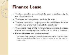 Pays to use land, a vehicle, etc. Lease Financing