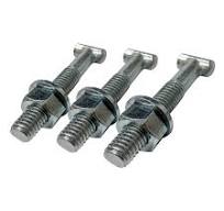 7/16" T Bolt Nut & Washer Set for Scaffold Fitting - 100 Pack
