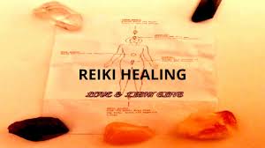 chakra and reiki healing crystals with chakra charts