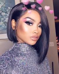 Soft and flowy african american bob. 12 Inch Bob Wigs For African American Women The Same As The Hairstyle In The Picture Cn 77wigs Com Lace Front Wigs Human Hair Wigs Short Wigs Curly Wigs Bob Wigs