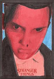 Stranger Things Upside Down Sketch Card By Alex Mines