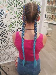 Women all over the world use braids to protect their beauty from environmental damage as well as show off their wild imagination. Blue Dutch Braid Extensions Braids With Extensions Braided Hairstyles Allure Hair
