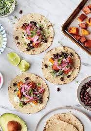 Avocado Sweet Potato Tacos Recipe Love And Lemons Recipe Sweet Potato Tacos Delicious Vegetarian Dinner Recipes
