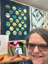 Found the hopper at Quilters Cupboard in Ankeny. This hopper is getting  tired!